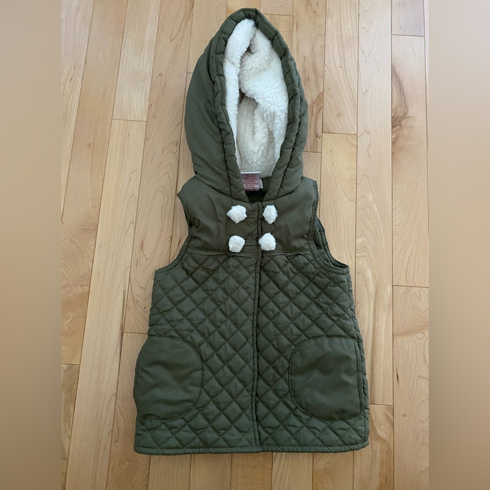 Kids Quilted Hooded Vest